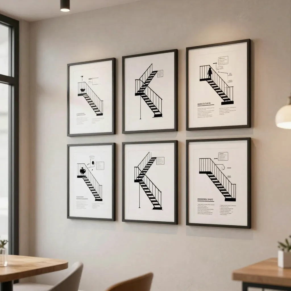 Blueprint style escape plan