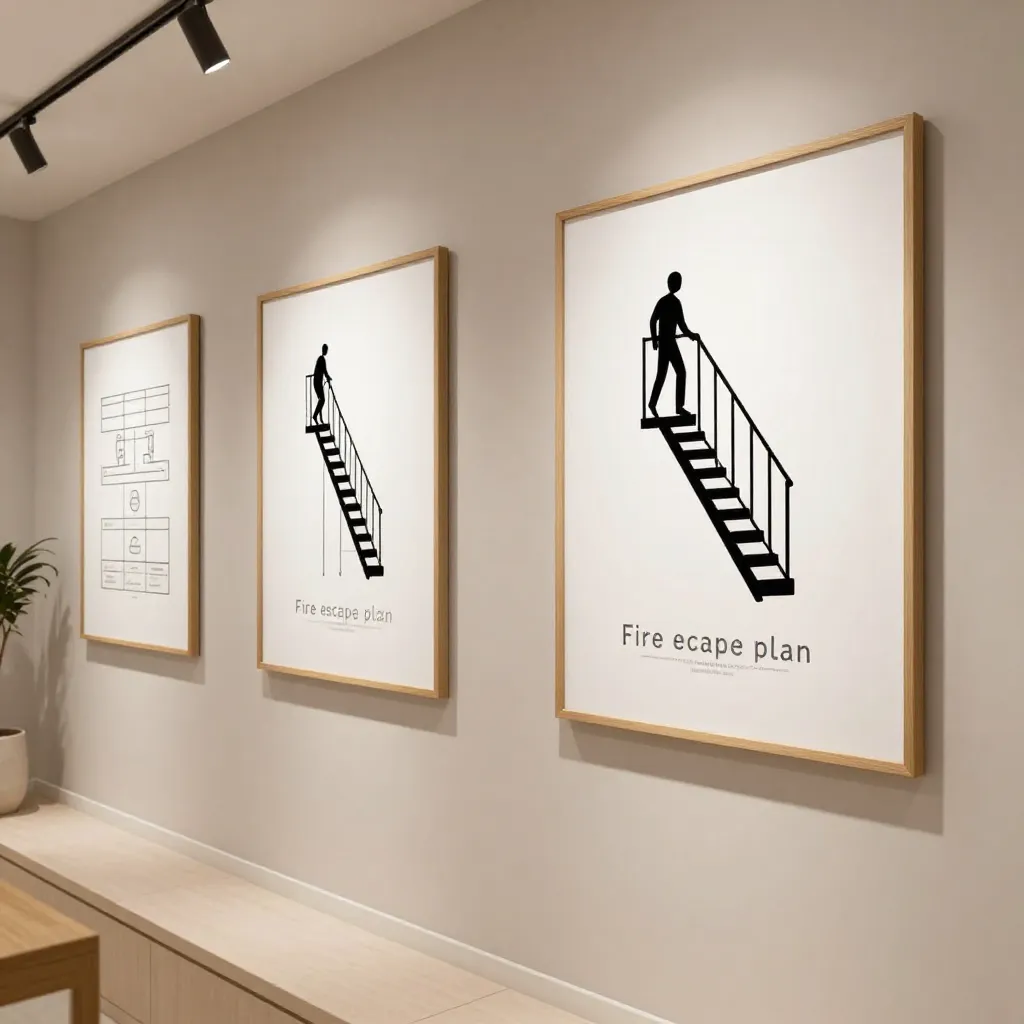 Stairwell and exit poster