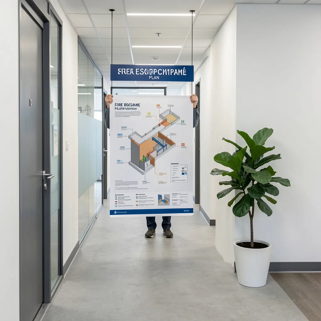 Step by step process for ordering escape plan posters