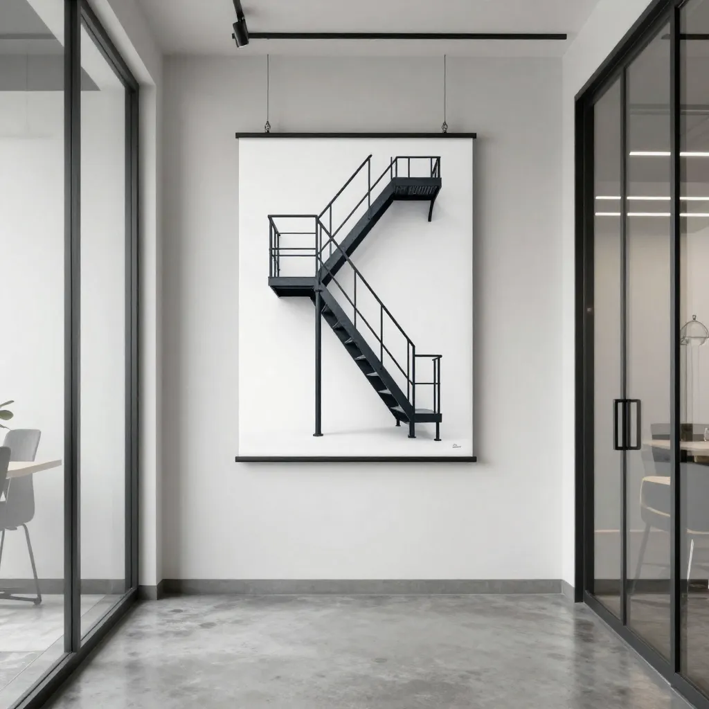 Residential floor plan poster