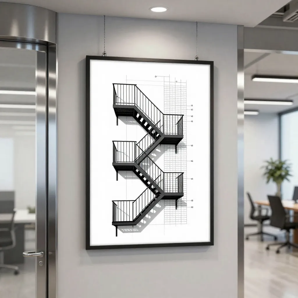 Bold exit signage style