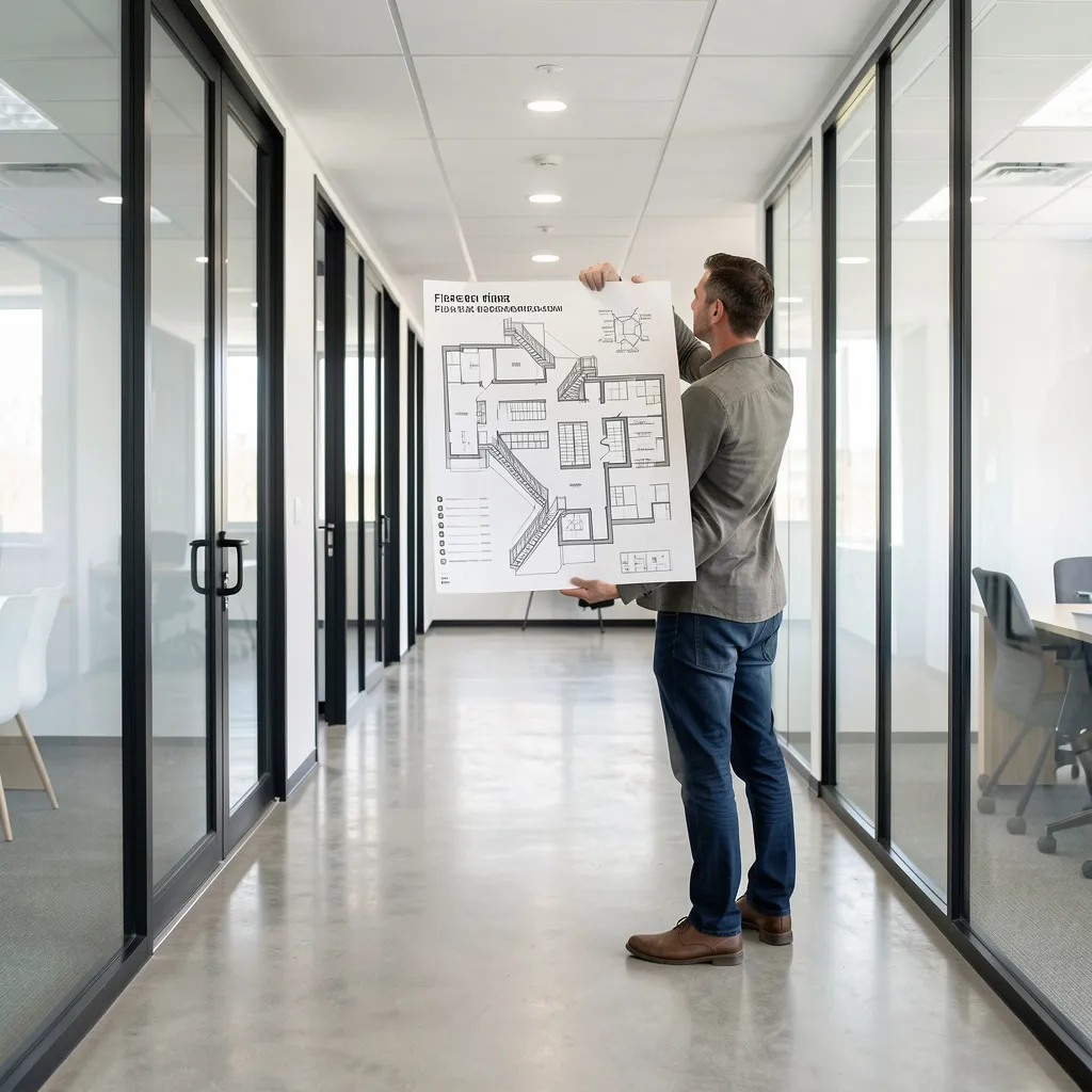 Black and white escape plan example